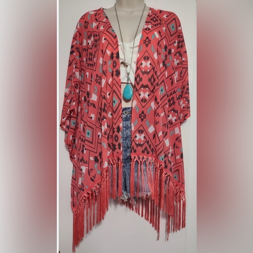 Boho Rewind Aztec Kimono